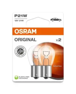Лампа 21W 12V BA15S 10XBLI2 3C OSRAM 7506-2BL