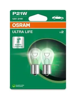 Автолампа 21W 12V BA15S OSRAM 7506ULT-2BL
