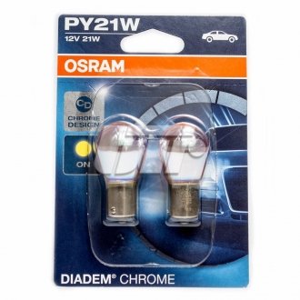 Лампа PY21W DIADEM BLI2 OSRAM 7507DC-02b (фото 1)