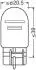 ЛАМПА W21/5W 12V 21W W3x16q BLI2 STANDARD OSRAM 7515-2BL (фото 3)