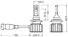 Комплект светодиодных автоламп. OSRAM 9005DWBRT-2HFB (фото 2)