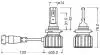 Комплект светодиодных автоламп. OSRAM 9005DWBRT-2HFB (фото 3)