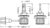 Комплект ламп (2шт.) LED H13 15/10W 12V P26.4t 6000К OSRAM 9008DWBRT2HFB (фото 3)