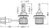 Комплект ламп (2шт.) LED H13 15/10W 12V P26.4t 6000К OSRAM 9008DWBRT2HFB (фото 3)