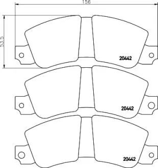 Тормозные колодки, дисковый тормоз.) PAGID T0669