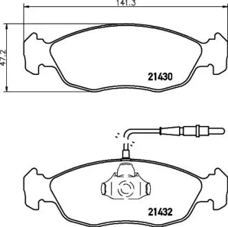 Тормозные колодки, дисковый тормоз.) PAGID T1075