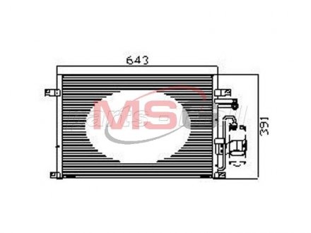 Конденсатор кондиціонера PARTS-MALL PXNCC039