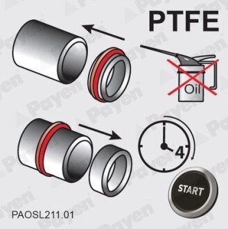 Уплотнительное кольцо, распределительный вал 28x47x8 ASW RD PTFE/ACM (выр-во) Payen NA5261