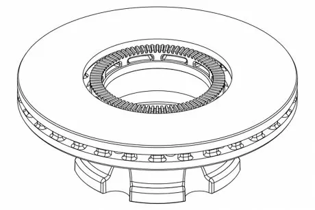 Тормозной диск PETERS TRUCK 106.004-10 DAF LF 330MM ABS TYЈ PE AUTOMOTIVE 10600410A