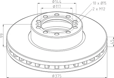 Тормозной диск PE AUTOMOTIVE 10620400A