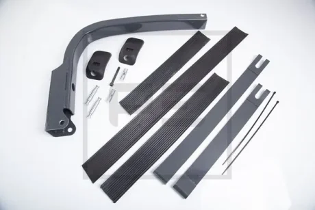 Кріплення паливного бака (довжина 505-700мм, комплект опор з хомутом, гумки) PE AUTOMOTIVE 12906400A