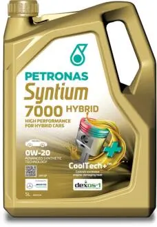 Олива 0W20 SYNTIUM 7000 HYBRID (5L) (API SP/ILSAC GF-6A) (GM dexos1 Gen 3/Ford WSS-M2C962-A1) Petronas 70803M12EU