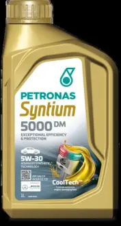 Олива 5W30 SYNTIUM 5000 DM (1L) (MB 229.51/MB 229.52/VW 505.00/505.01/LL-04) Petronas 70957E18EU