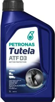 Олива TUTELA ATF D3 (1L) (GM Dextron III-H/Dextron III-G/Allison C4/Ford Mercon) Petronas 76127E15EU