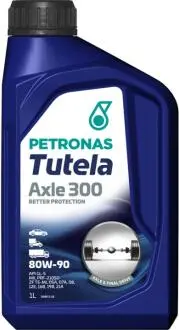 Олива 80W90 TUTELA AXLE 300 (1L) (MAN 342 Type M1/M2/ZF TE-ML 05A/07A/08/12E/16B/19B/21A) (API GL-5) Petronas 76630E15EU