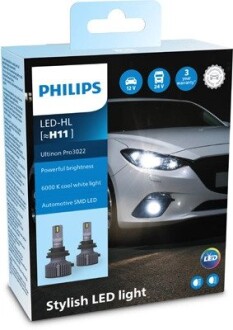 Комплект светодиодных автоламп. PHILIPS 11362U3022X2