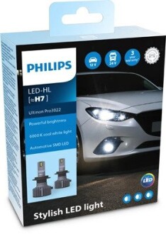 Комплект светодиодных автоламп. PHILIPS 11972U3022X2