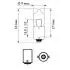Автолампа Vision H10W BA9s 10 W прозрачная PHILIPS 12024CP (фото 3)