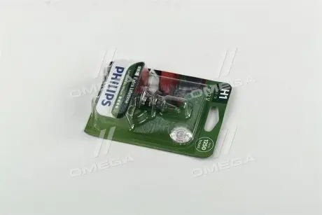 Автолампа LongLife EcoVision H1 P14,5s 55 W прозрачная PHILIPS 12258LLECOB1