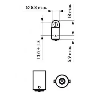 Автомобільна лампа PHILIPS 21997828