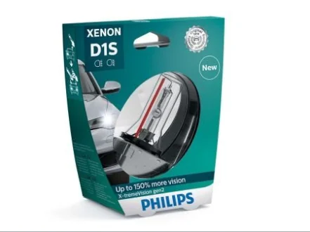 Лампа (упаковка-блістер 1шт) D1S 35Вт PK32D-2 X-tremeVision gen2 4800K PHILIPS 37697533