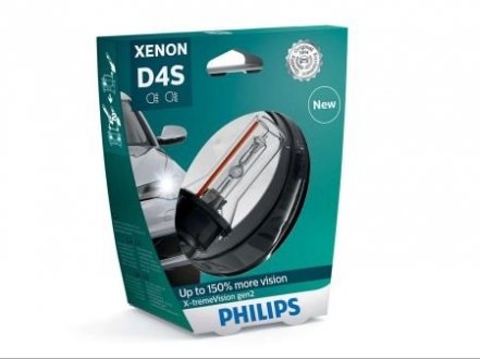 Автомобільна лампа: 12 [В] Ксенон D4S X-tremeVision gen2 +150% more vision 35W цоколь P32d-5 PHILIPS 37719433