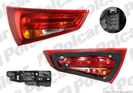 Фонарь задний | A1, 04.10- Polcar 130087H