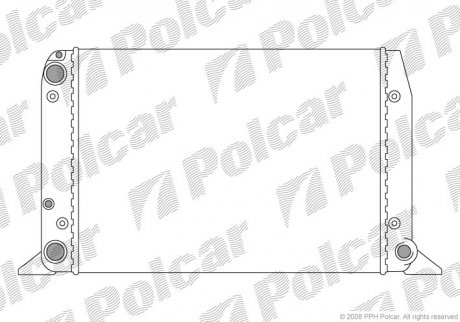 Радіатор охолодження Polcar 1307081 (фото 1)