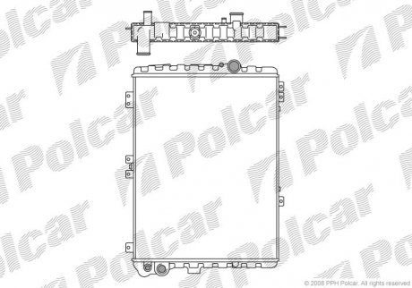 Радиатор охлаждения Polcar 1307083 (фото 1)