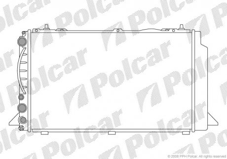 Радиатор охлаждения Polcar 1308081