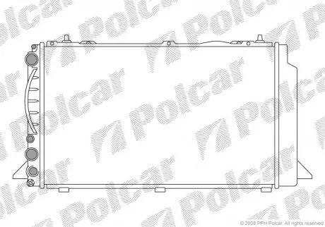 Радиатор охлаждения Polcar 1308081