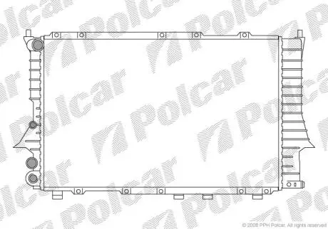 Радіатори охолодження A6 94-97 Polcar 1316081