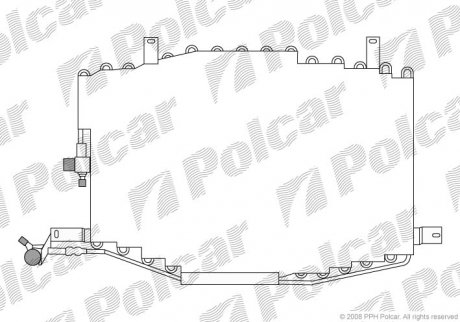 Радіатор кондиціонера Polcar 1316K8B1