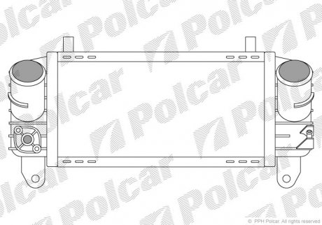 Радіатор повітря (інтеркулер) Polcar 1322J81