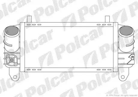 Радиатор воздуха (интеркулер) Polcar 1322J81
