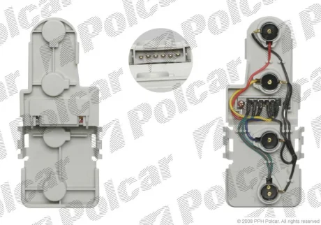 Цоколь лампи ліхтаря заднього | AUDI A3 96-99 Polcar 1323871E