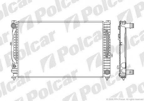 Радиатор охлаждения Polcar 1324085