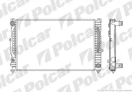 Радиатор охлаждения Polcar 1324085