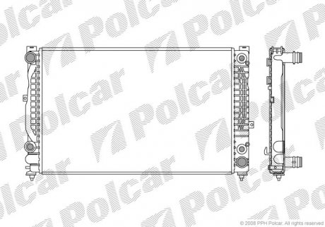 Радиатор охлаждения Polcar 1324086