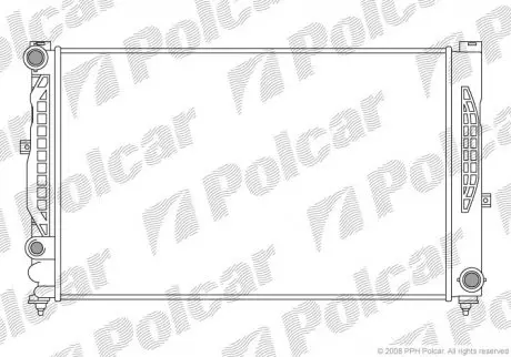 Радиатор охлаждения Polcar 132408A5
