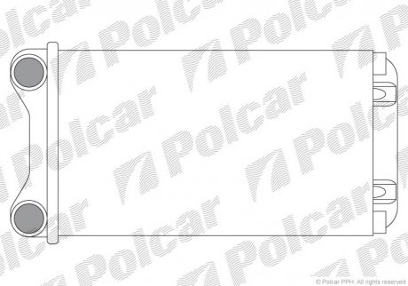 Радіатор пічки Polcar 1325N8A1 (фото 1)