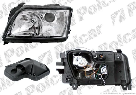 Фара основная | AUDI A6, 94- Polcar 1326100E