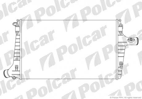 Радиатор воздуха (интеркулер) Polcar 1327J81
