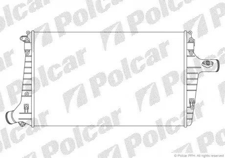 Радіатор повітря (інтеркулер) Polcar 1327J81