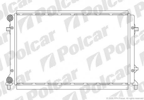 Радиатор охлаждения Polcar 1331081