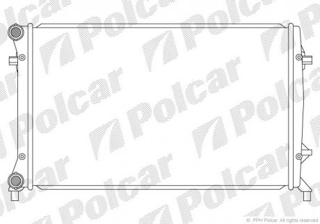 Радиатор охлаждения Polcar 1331085