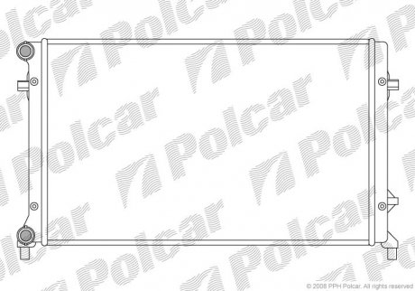 Радиатор охлаждения двигателя Polcar 133108A1 (фото 1)