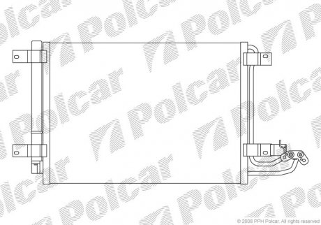 Радиатор кондиционера Polcar 1331K8C1S