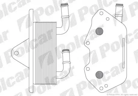 Радиатор масла Polcar 1335L81