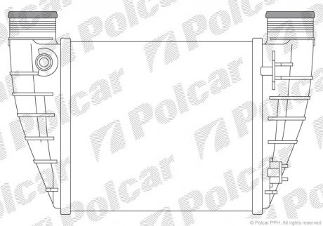 Радіатор повітря (інтеркулер) Polcar 1336J83